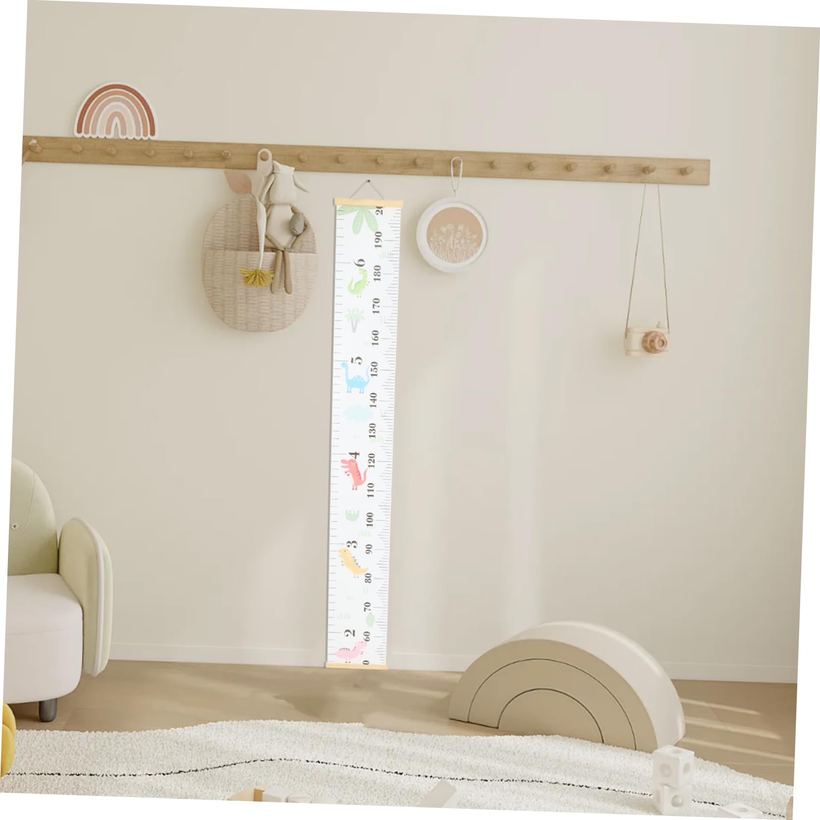 ERINGOGO 3piezas Regla De Crecimiento Colgante Para Medidor De Infantil Decorativo Para Pared Diseño De Caricatura Para Habitaciones y Guarderías