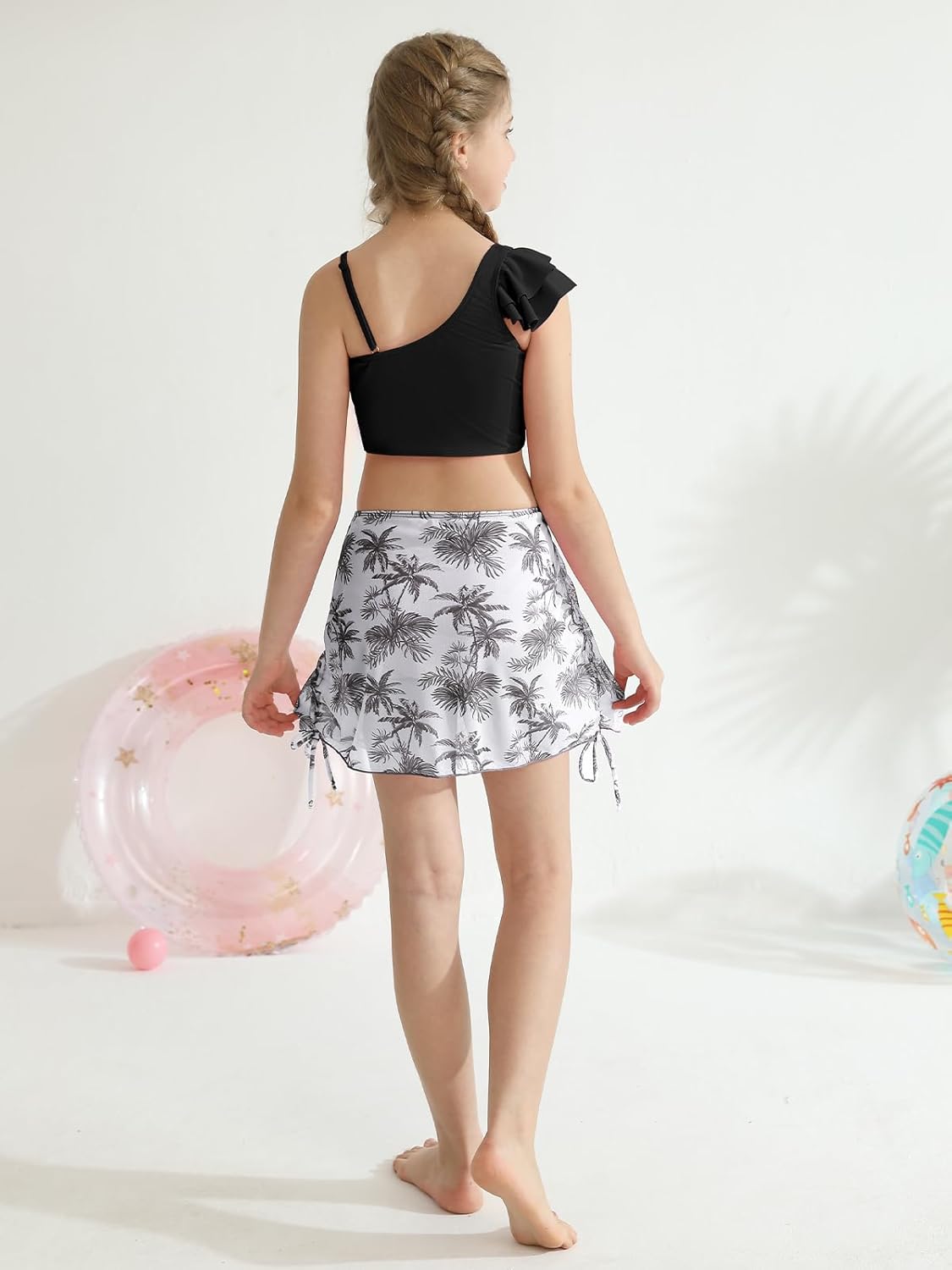 Conjunto de biquíni para meninas, manga com babados, 3 peças, saída de praia tropical com cordão e saia para adolescentes em promoção! Veja a oferta e mais achadinhos de Moda praia infantil 5 Hoje é o melhor dia para comprar Conjunto de biquíni para meninas, manga com babados, 3 peças, saída de praia tropical com cordão e saia para adolescentes com aquele preço maroto! Promoção! Aproveite a oferta! 5
