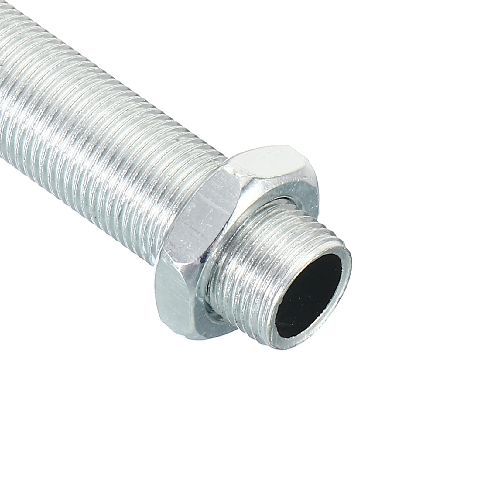 PATIKIL M12 schroefdraad 7,09 inch lamp buis kit met vergrendelingsmoeren, 3 sets alle draden stangen bevestigingen voor kroonluchter plafond DIY licht, zink coating