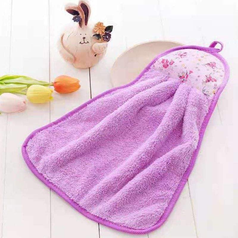 Image of Fezora Microfiber Hand Towels for Home & Kitchen - Anti-Bacterial Hanging Towels for Wash Basin, Soft Lint-Free Napkins for Hand Drying, Dish Cleaning & Everyday Use, Multicolor (Pack of 5)