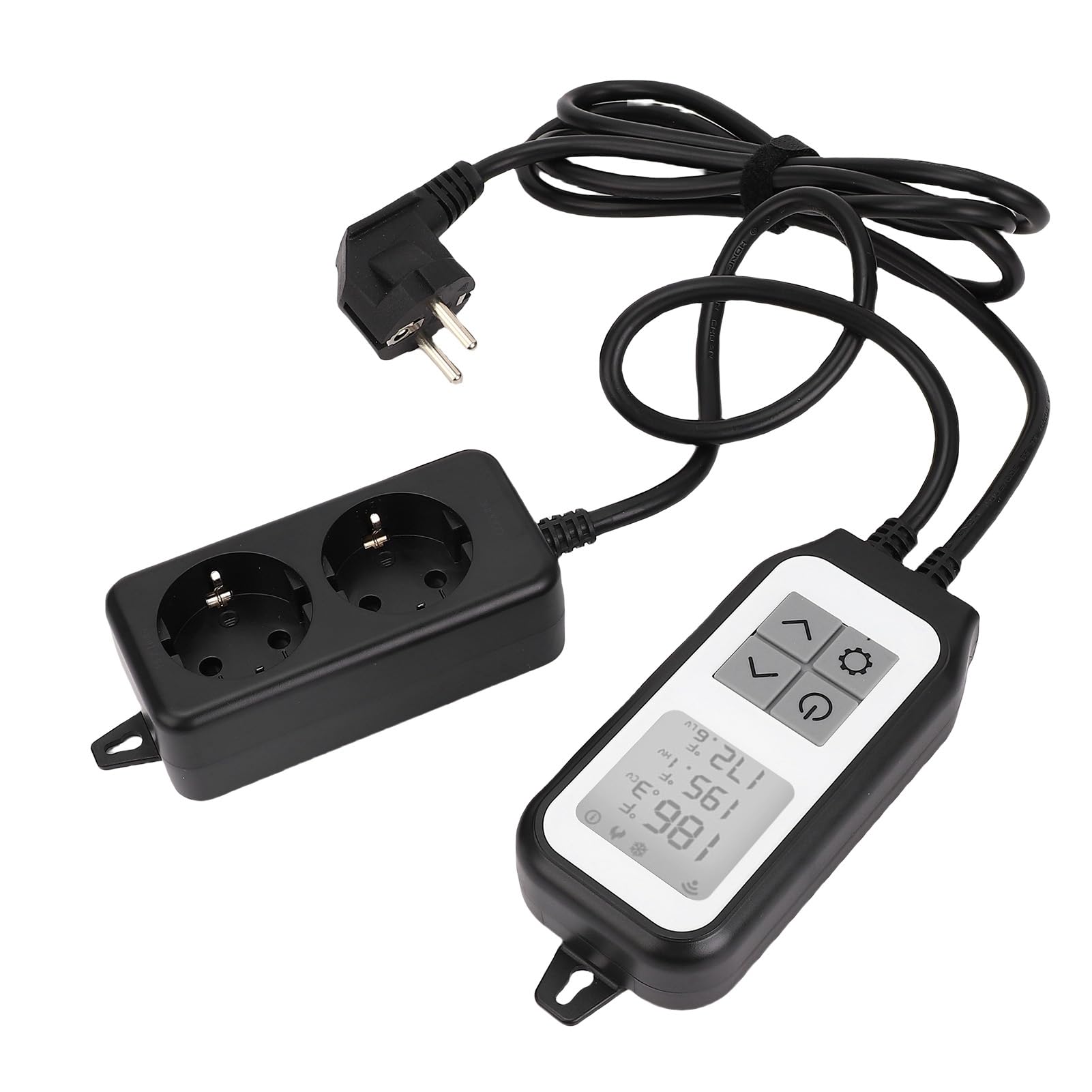 Garosa Uscita Termostato WiFi, Materiale PVC, Regolatore di Temperatura Intelligente con Controllo Remoto Tramite App, Sonda Impermeabile, Ideale per l'uso in Acquari e Serre (Spina europea 220-250