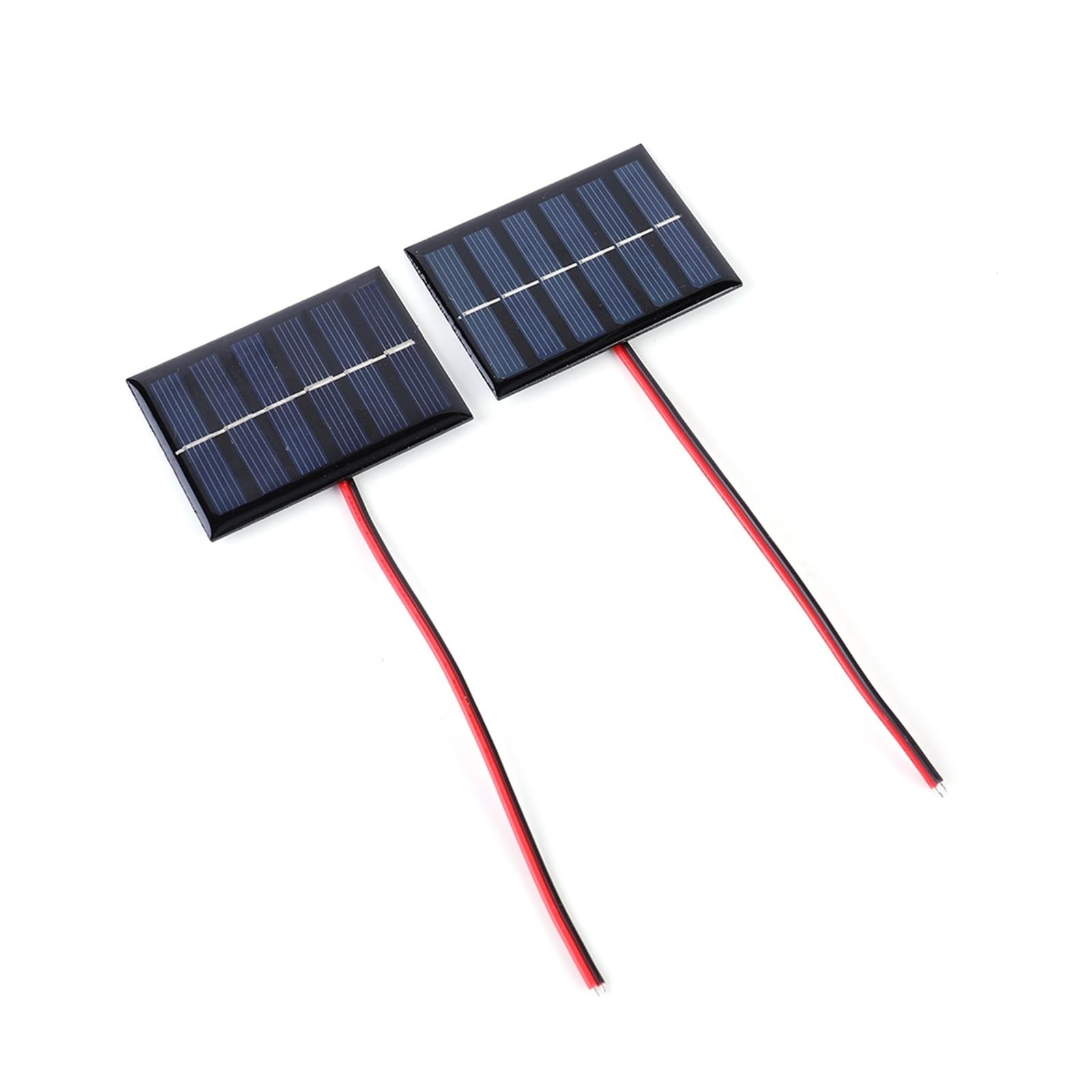 Wvyhlamrc 2Pcs Solar Cell 100Ma 1W 3V Solar Panel With Cable Solar For Lamp Fan Pump For 2-3V(2Pcs)