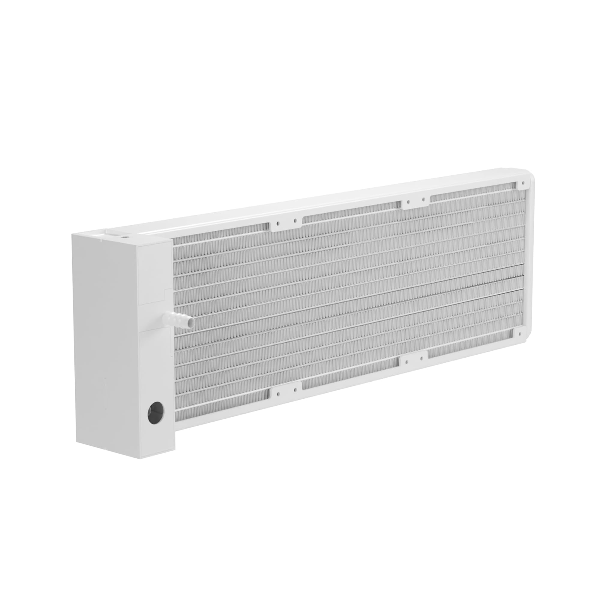 GAMDIAS CHIONE E4 - Enfriador líquido AIO de CPU de 360 mm, pantalla digital en tiempo real, bomba PWM patentada, 3 ventiladores de 120 mm de fácil gestión de cables con sincronización ARGB, Intel LGA