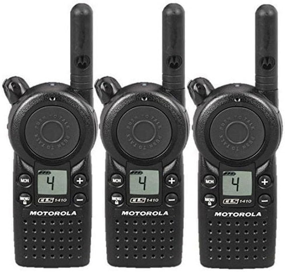 3 Pack of Motorola CLS1410 Two Way Radio Walkie Talkies (UHF)