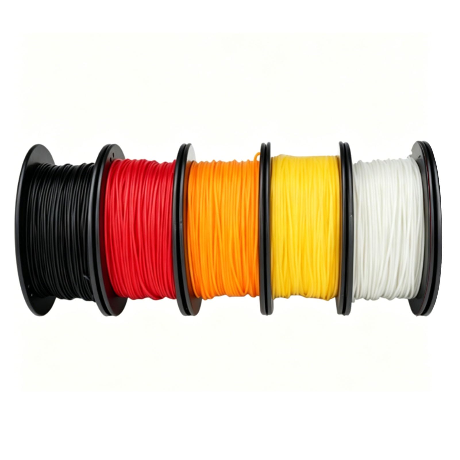 Haofy Paquete de Filamentos PLA 1,75 Mm Multicolor Juego de 5 Filamentos de Impresión con Tolerancia de 0,02 Mm Alimentación Suave sin Burbujas para Principiantes Impresoras 3D Impresión de