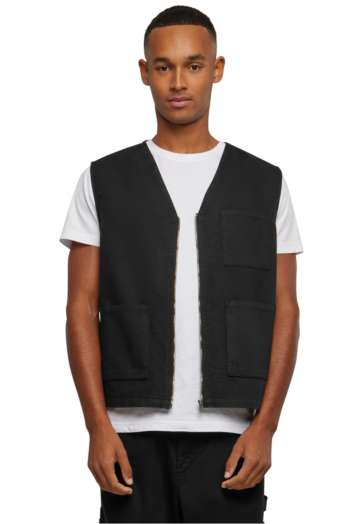 Urban Classics Chaleco de Algodón Orgánico Chaqueta Hombre