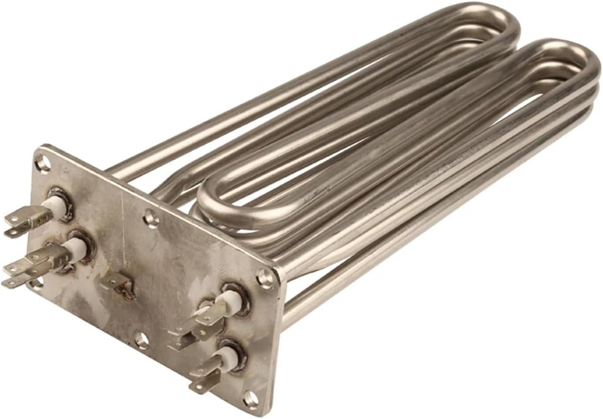 1PCS 304 Stainless Steel M-type Heating Element Electric Tube Heater Dry Burning Pipe Air Heating Element Squareness Tube