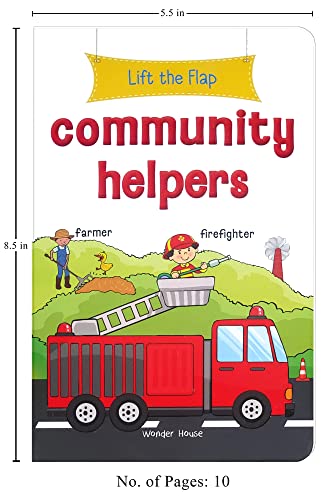 Lift the Flap: Community Helpers: Early Learning Novelty Board Book For Children - Image 3