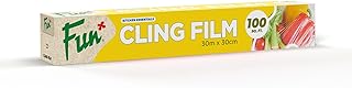 FUN BY AL BAYADER فن Cling Film Wrapper, 30m x 30cm, 100 Sqft, Premium Quality Food Wrap for Freshness, Kitchen Use, and Storage (Pack of 1)