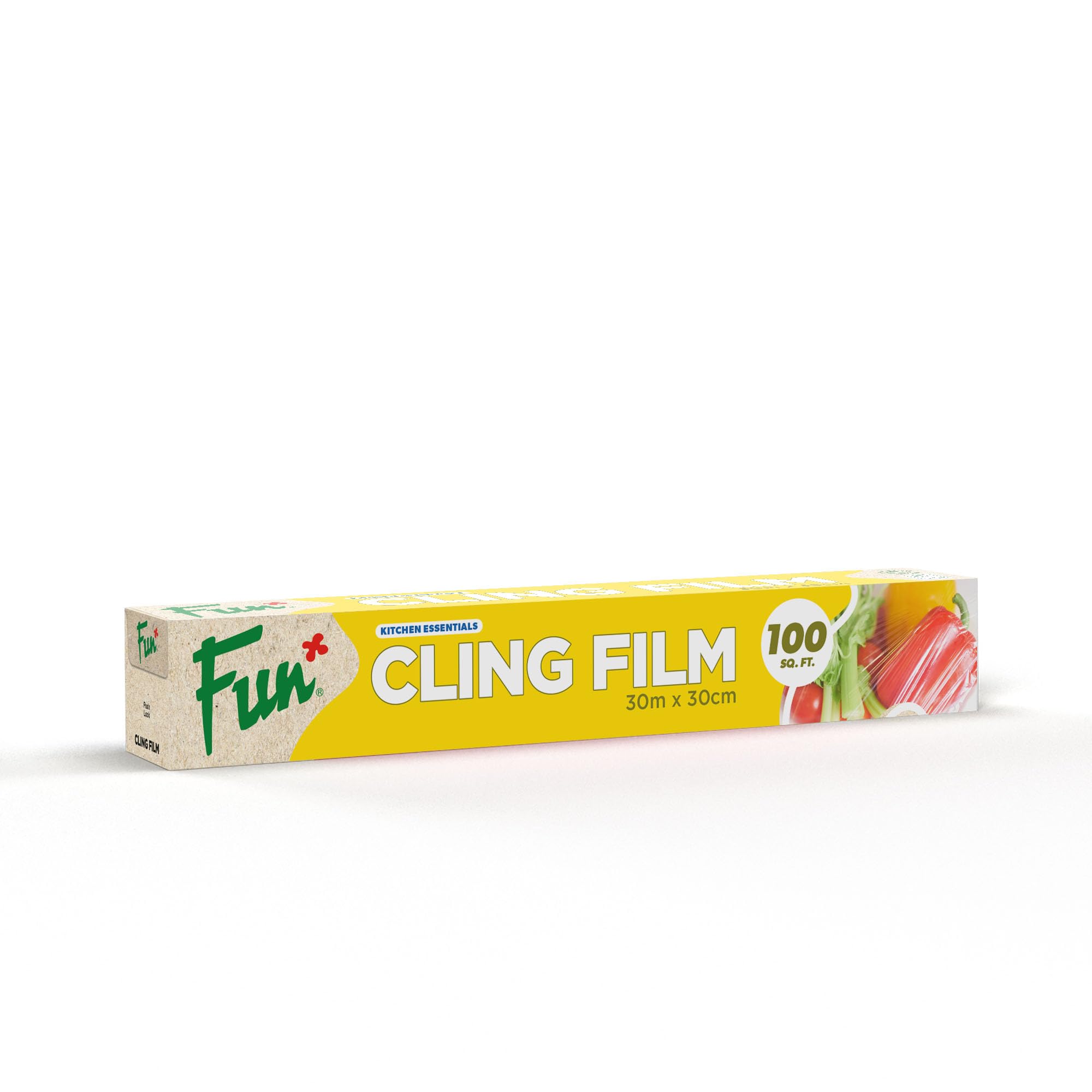 Cling Film Wrapper, 30m x 30cm, 100 Sqft, Premium Quality Food Wrap for Freshness, Kitchen Use, and Storage (Pack of 1)