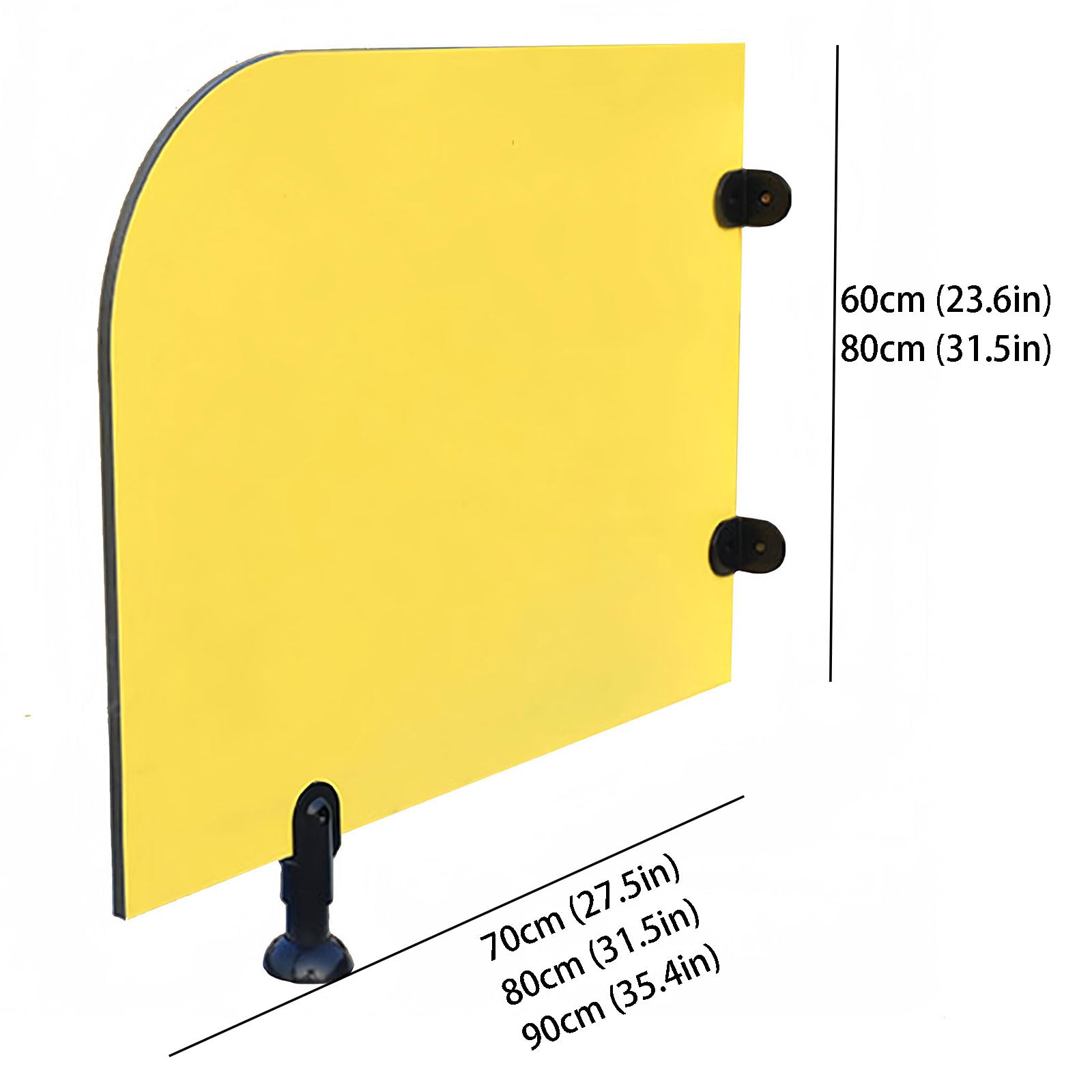 Divisore per orinatoio per bambini, design a cartoni animati, 12 mm di spessore, 90 x 80 cm / 35.4x31.5in, perfetto per il bagno dei bambini, soluzione sicura e divertente paraspruzzi