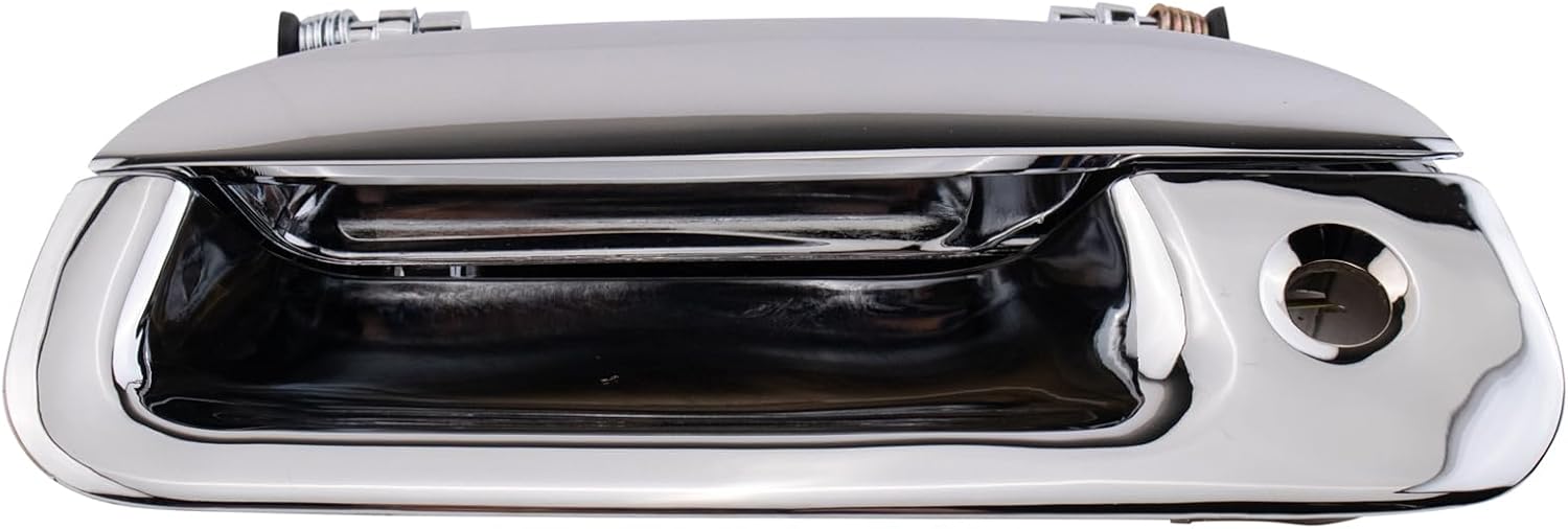 TRQ Tailgate Handle Chrome Compatible with 1999-2007 Ford F-250/F-350/F-450 Super Duty F-550 Super Duty