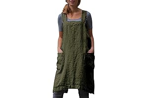 Stylish and Practical Crossback Apron with Pockets