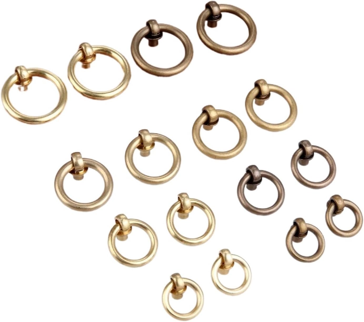 Dresser Knobs 6Pcs Vintage Jewelry Box Ring Knobs Furniture Cabinet Cupboard Wardrobe Door Pulls Handle(30mm F)