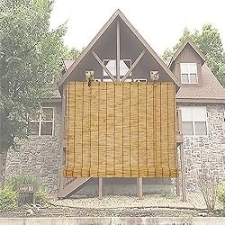 Persianas Esparto Persianas Enrollables De Bambú para Pérgola, Persiana De Bambú Retro, Tejidas A Mano Persianas De Caña Naturale Estores Enrollables, Varios Tamaños Personalizadas (Size : 58x150cm/23x59in)