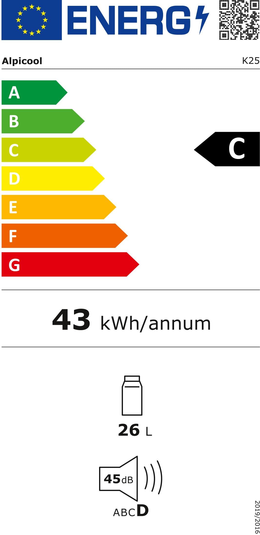 VEVOR Elektrische Kühlbox, 25 L Auto Kühlbox 60 W Elektrische Kompressor  Kühlbox, 12 / 24 V 100-240 V Tragbare Gefrierbox, Camping Kühlbox 585 x 335  x 350 mm mit Digitalem Bedienfeld, Geräuscharm