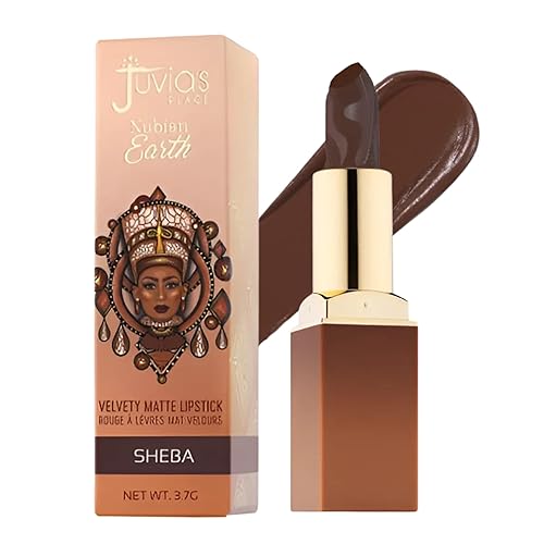 Juvia's Place Nubian Earth - Lápiz labial mate Sheeba, lápiz labial hidratante, lápiz labial de larga duración, maquillaje de labios ricamente