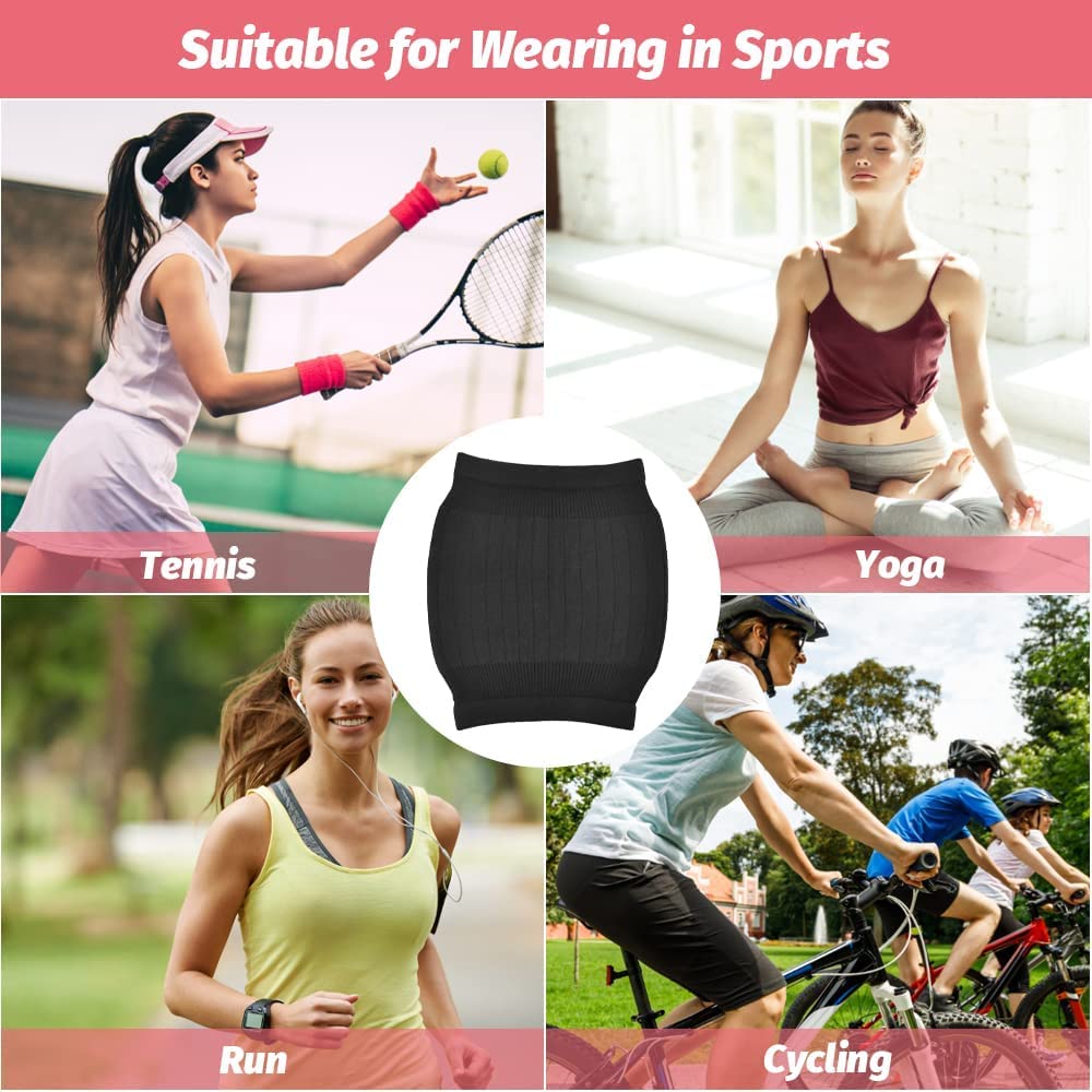 Faja Lumbar para Mujer para Invierno, Calentador Lumbar de Lana Suave y Elástico Faja de Calor para Proteger del Frío la Zona Lumbar y del Abdomen Calentador de Cintura para Mujer, Negro