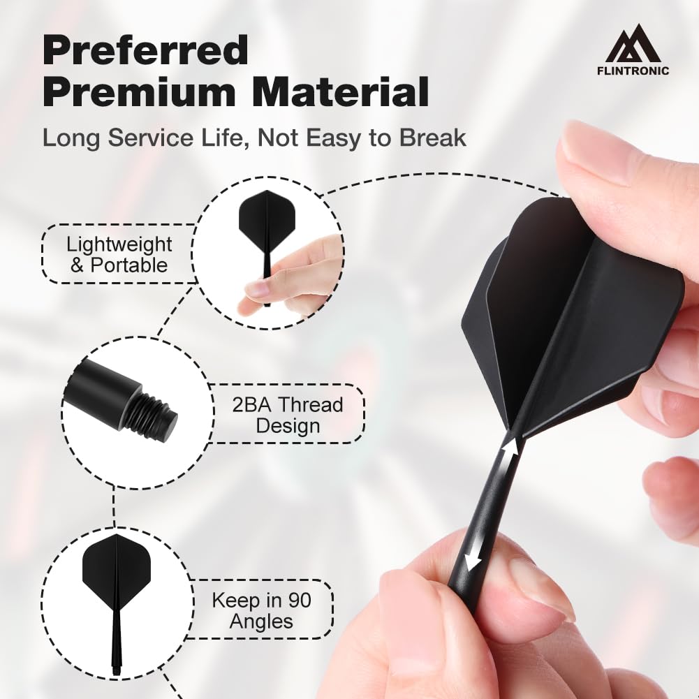 Freccette Professionali Punta Plastica, Set di 12 Freccette Morbide per