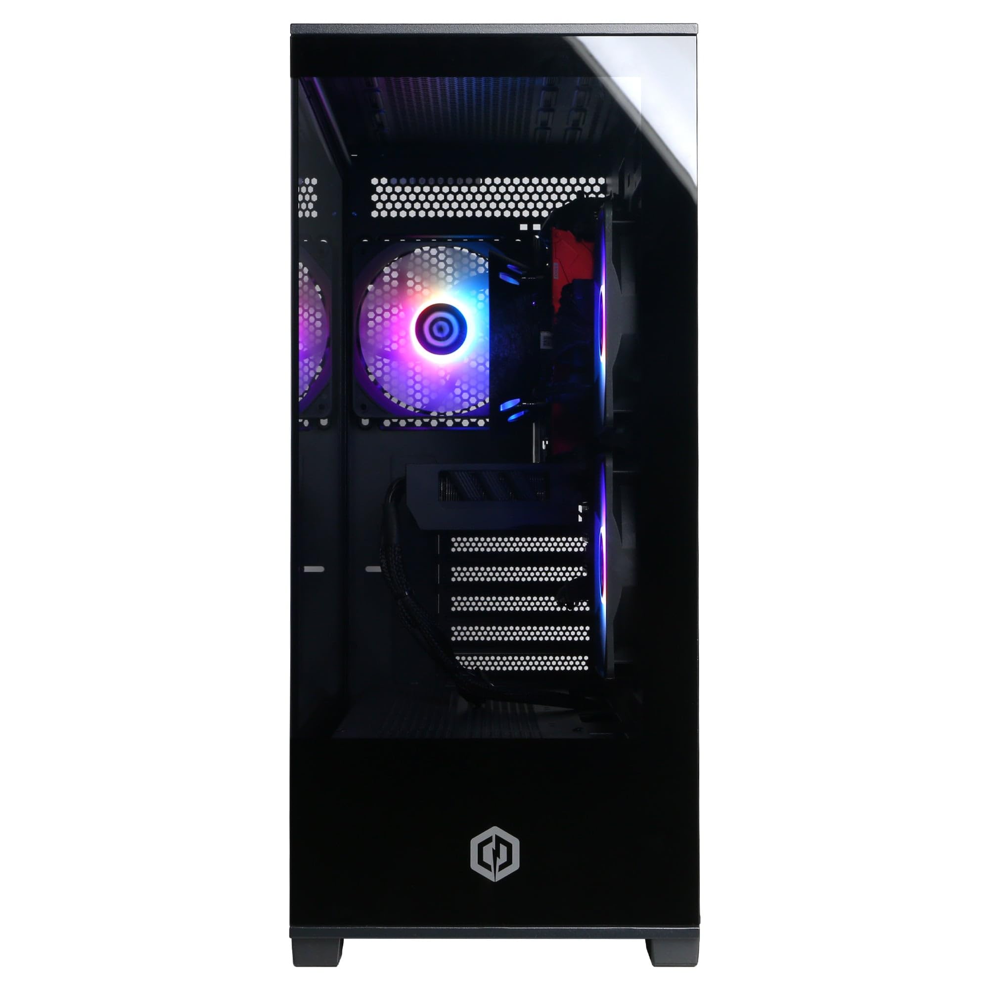 CYBERPOWERPC Wyvern Gaming PC - AMD Ryzen 7 5700X, Nvidia RTX 5060 8GB, 16GB RAM, 1TB NVMe SSD, 650W 80+ PSU, Wi-Fi, Windows 11, Prism Panoramic RGB Black