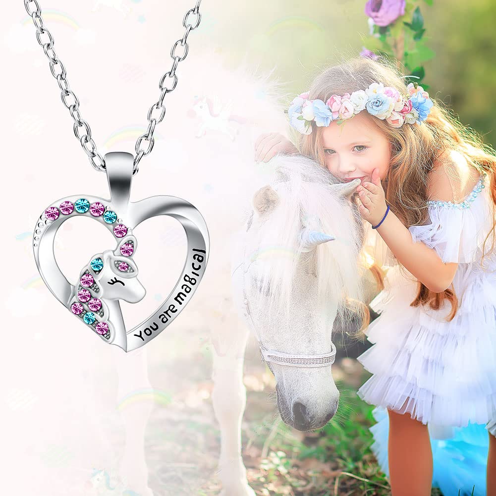 OSDUE Bijoux, Ensemble de Bijoux, Collier Bracelet Bague Boucles d'oreilles Set, Princesse Anniversaire Noël Cadeau