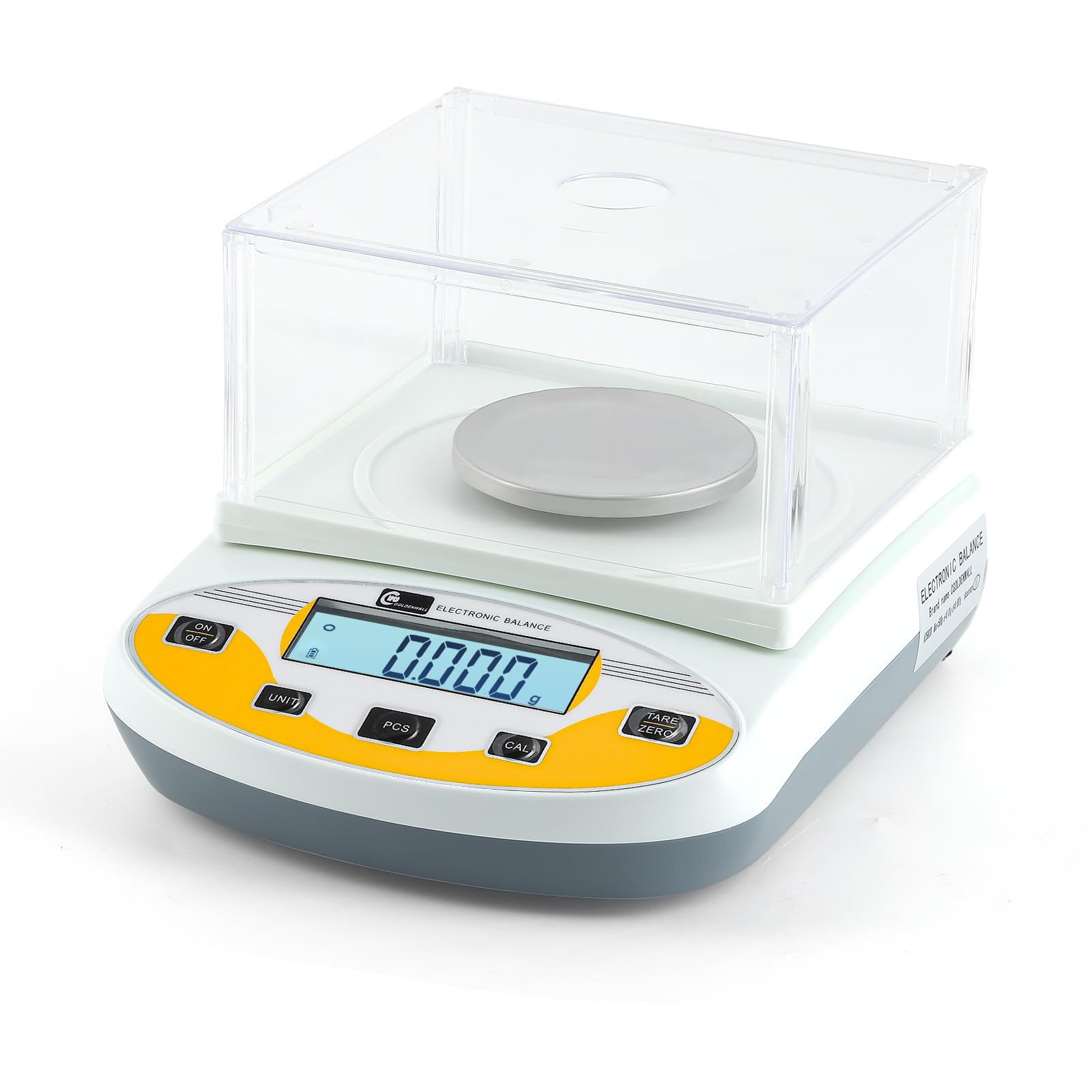 CGOLDENWALL Lab Scale 0.001g Laboratory Analytical Balance Digital Jewelry Weighing Scale 1mg Precision Electronic Scientific Scale Calibrated 110V (500g, 0.001g)
