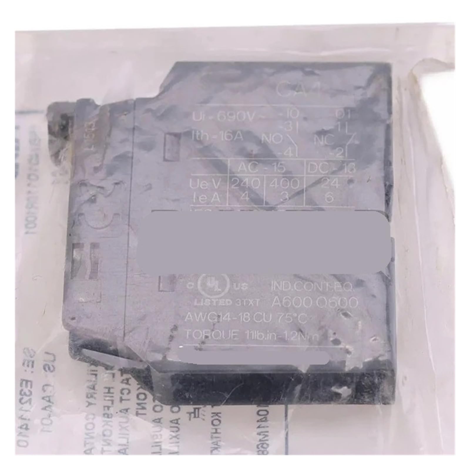 TYEXCZARF Auxiliary contact CA4-01