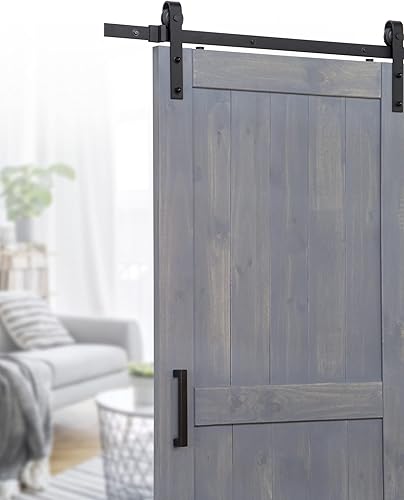 Miniatura 2 de Barn Door Grip 8" de centro a centro en hierro negro