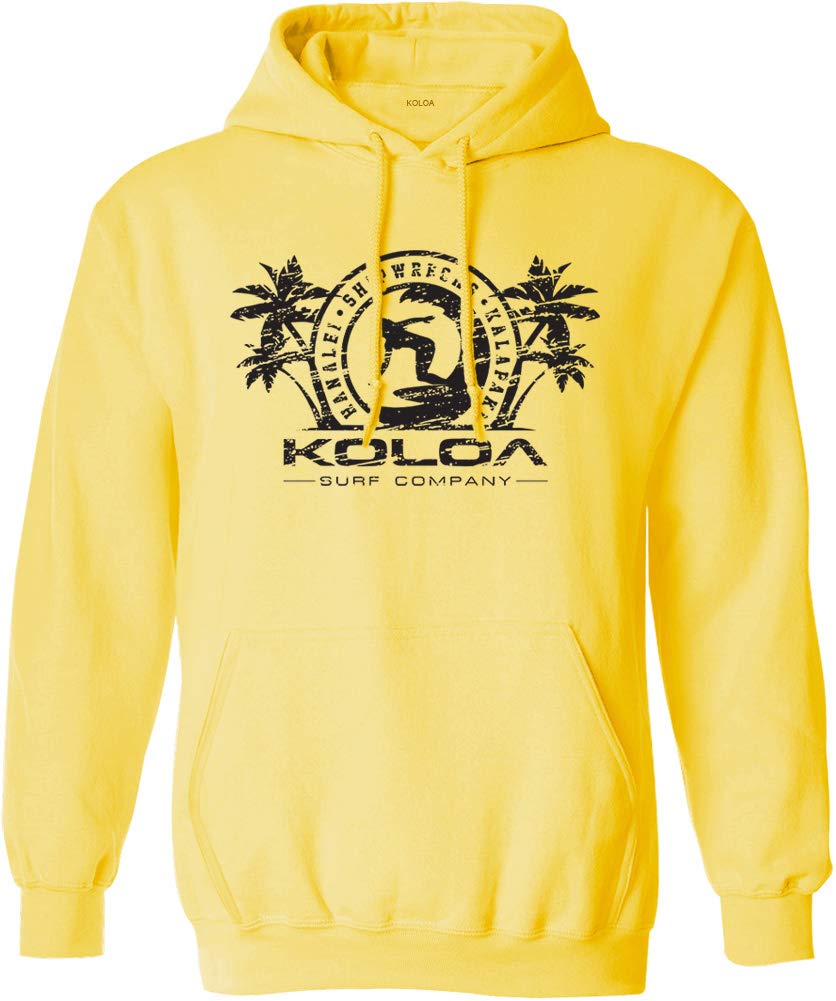 Koloa Surf Mens Surfer Girl Logo Pullover Hooded Sweatshirt Sizes S-4XL