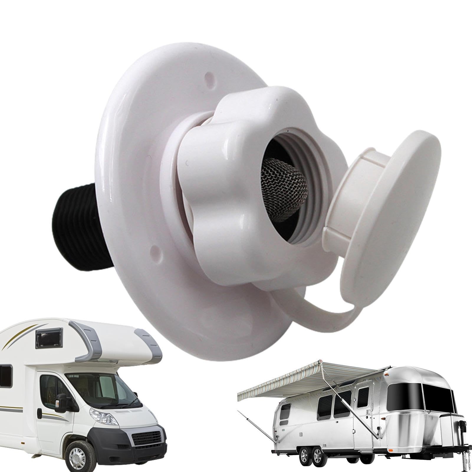 Geruwam Gravity Water Inlet Filling Dish Hatch - Fresh Water Filling Hatch Entry for RV | Freshwater Filler Hatch Inlet