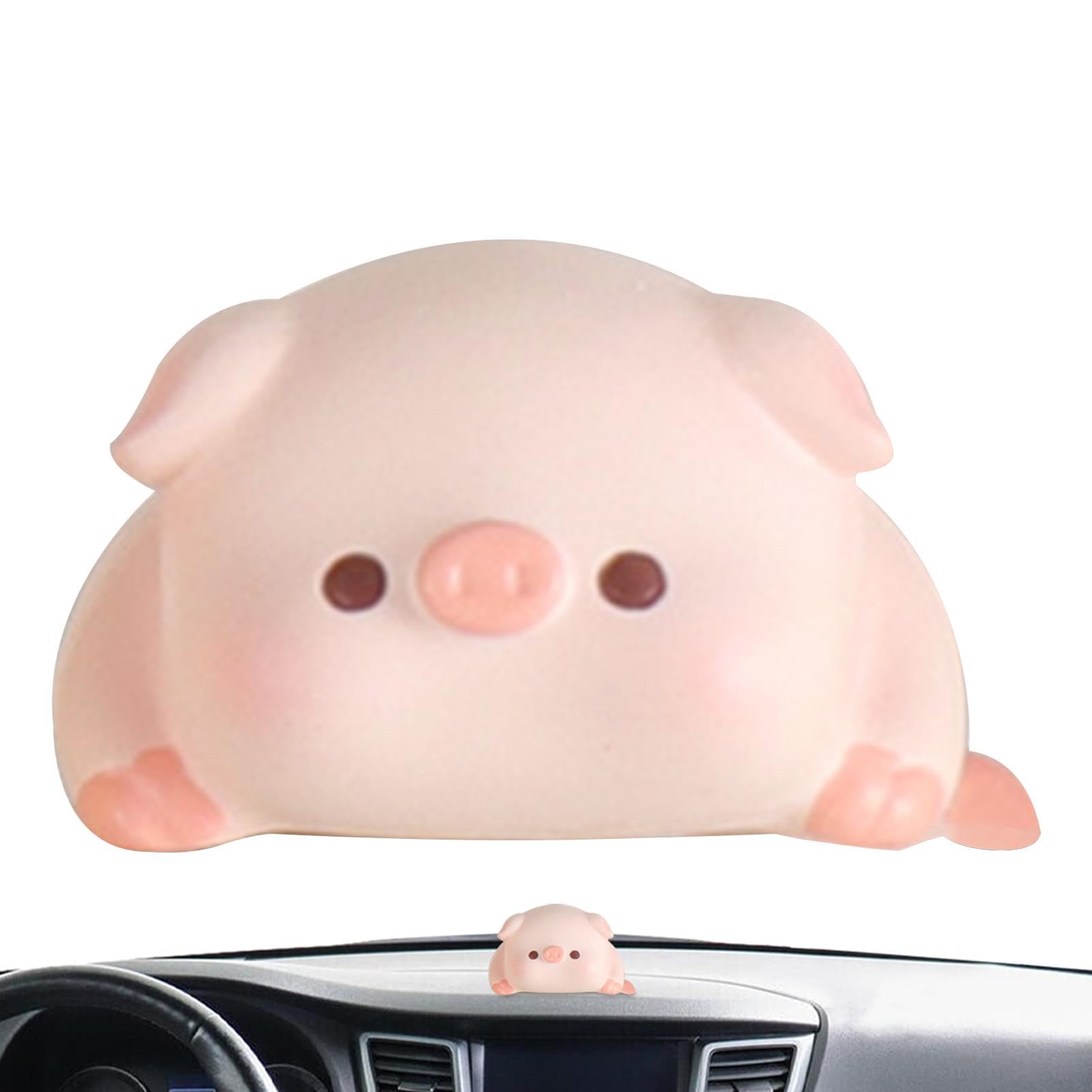 Fukamou Cute Animal Car Dashboard Decorations | Cartoon Statues,Car Rear View Mirrors Dashboard Decorations Adorable Figurines for Car Home