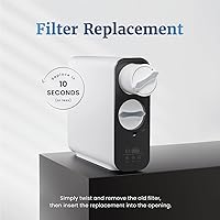 Vista 6 de Mist - Filtro de agua de ósmosis inversa, filtración de agua debajo del fregadero, sistema de ósmosis inversa sin tanque, 2:1 puro para drenar