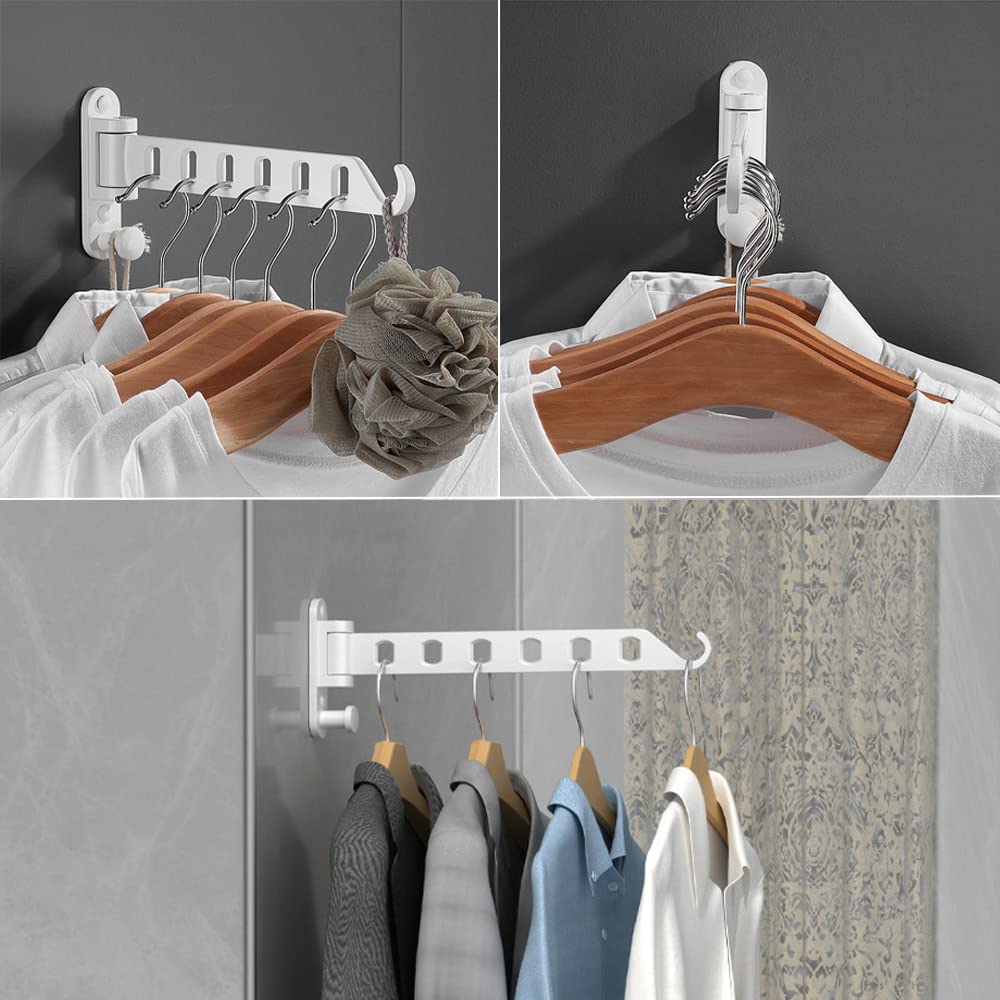 Colgador Para Ropa Plegable Perchero De Pared Plegable 180