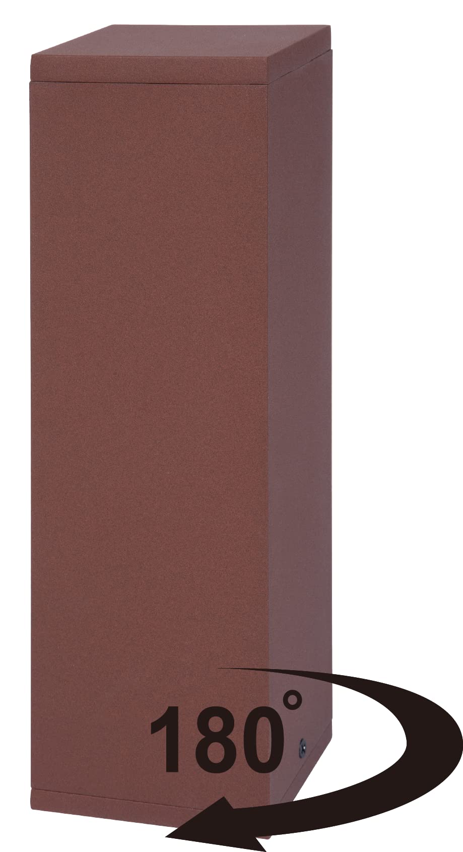 BOLD 19370 Pado presa elettrica esterna da giardino (colonna di alimentazione) con spina a 2 prese in colore ruggine (colonna di alimentazione esterna IP44 | 3680 Watt | angolare | 30 x 9 x 9 cm)