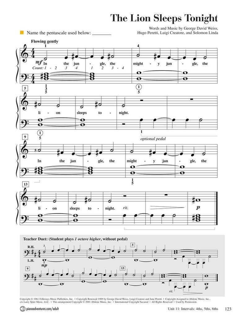 Nancy Faber: Adult Piano Adventures All-In-One, Klavierschule für Erwachsene (engl.) Band 1, Ausgabe in Ringbindung mit Online-Audio und Notenheft (Noten/sheet music) 9781616773021, HL00420242