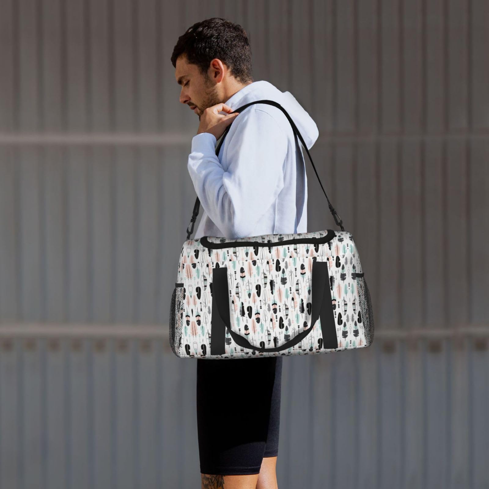 Pióro. Torba na ramię Kobiety Mężczyźni Torba podróżna Crossbody Torebka Torba na ramię Torebki robocze Codzienna torba Hobo