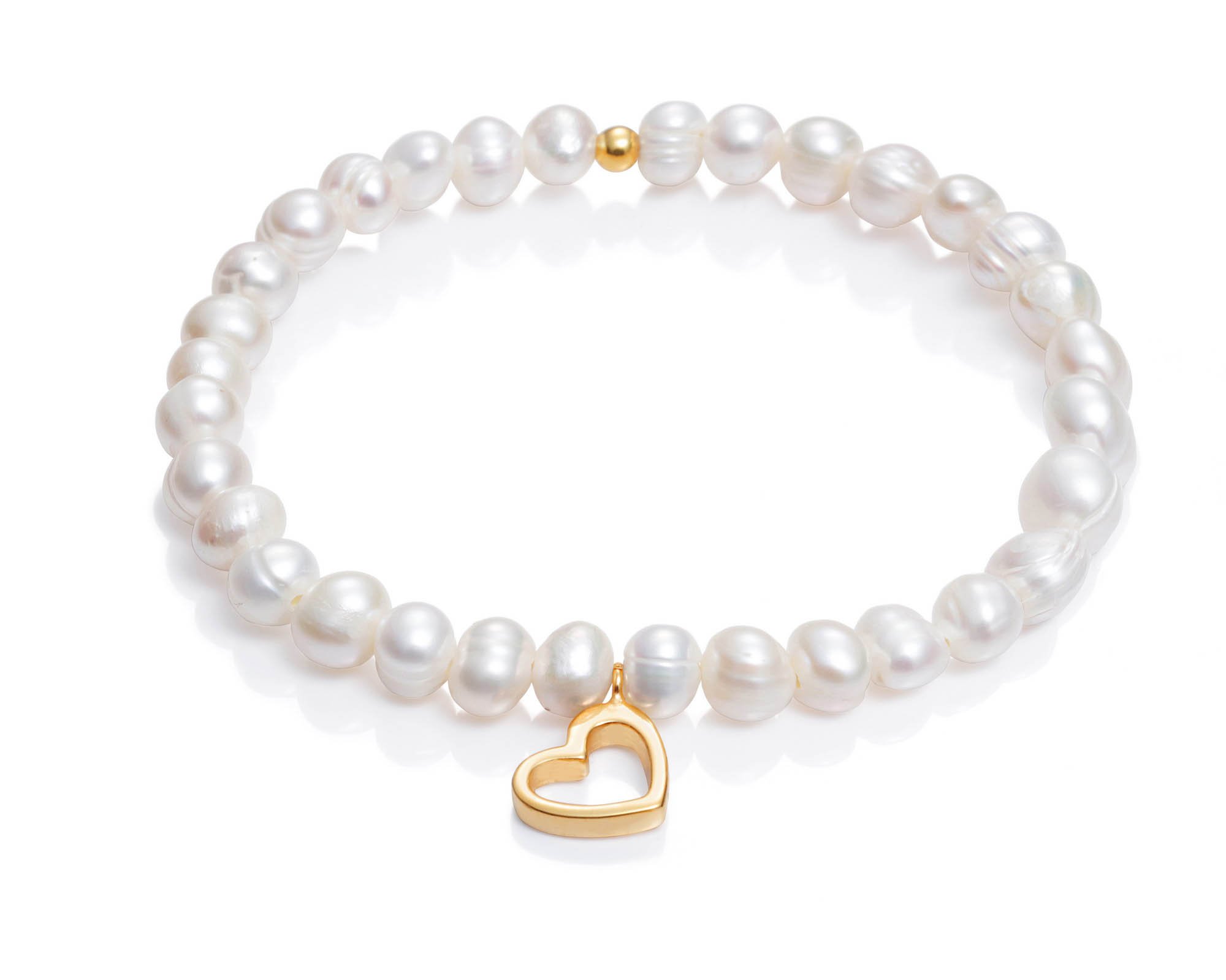 ViceroyPulsera Viceroy Comunión Niña 6005P100-60 Perlas y Corazón de Plata de Ley