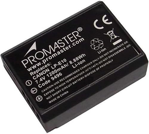 ProMaster Batería de iones de litio para Canon LP-E10 (modelo 9496) disponible en Yaxa Costa Rica