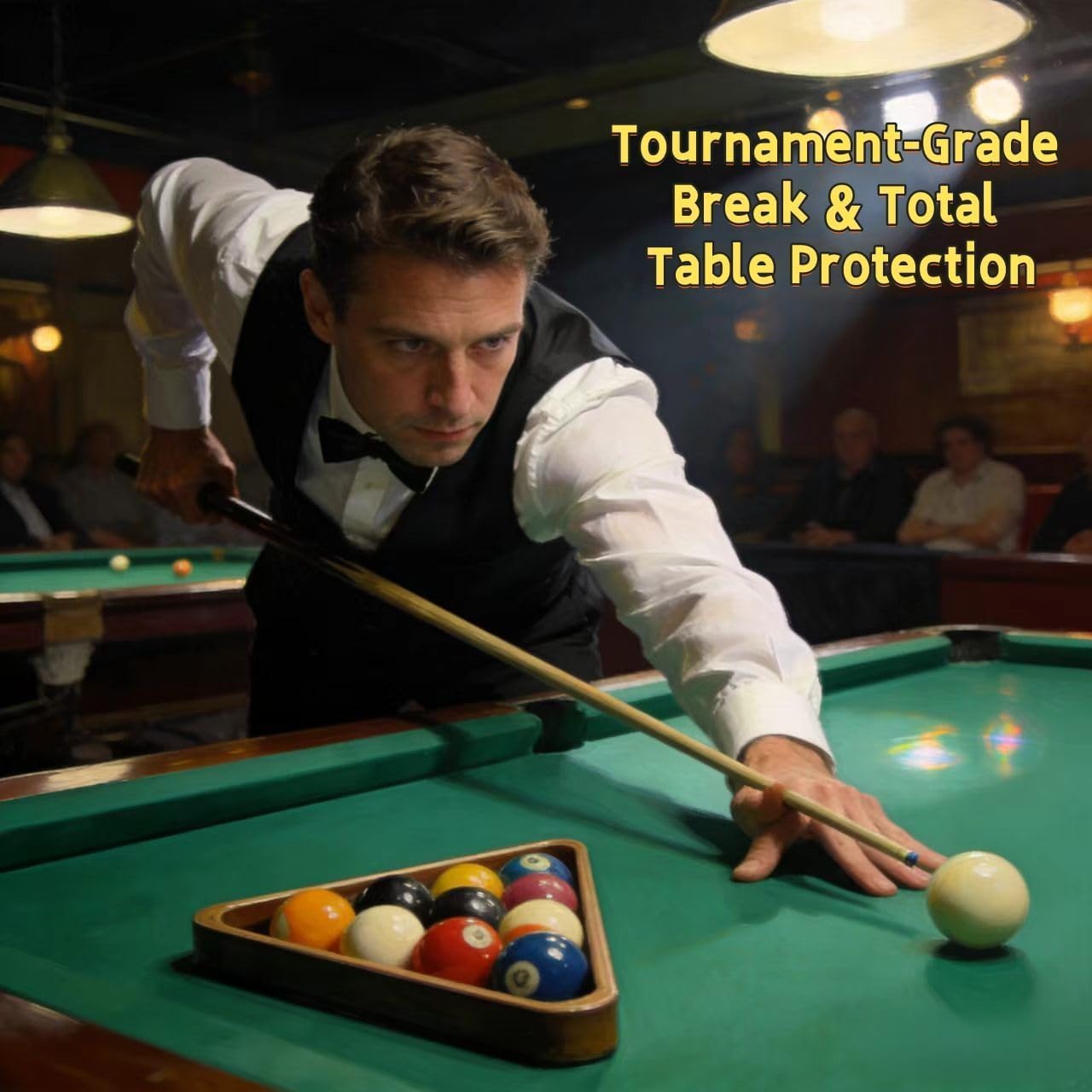 Professional Billiard Pool Rack System,Gap-Free Precision Ball Set for Perfect Breaks, Adjustable Solid Wood Triangle & Magic Rack, Heavy Duty 8-Ball & 9 Ball Rackaccessory