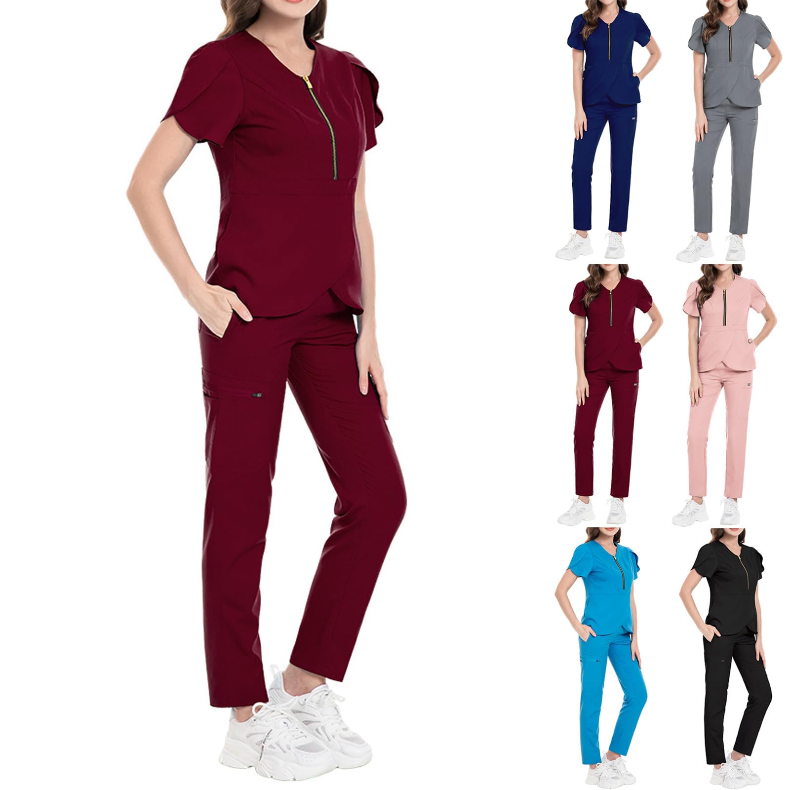 Conjunto de uniformes de enfermería para mujer, ropa de trabajo, uniformes de enfermería, cuidado de enfermeras, para SPA, cuidado de la salud
