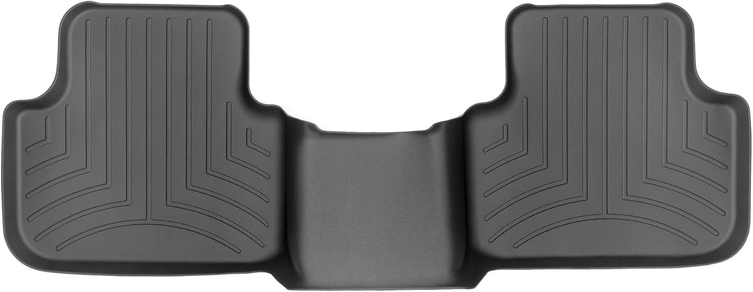 WeatherTech Custom Fit FloorLiners for Audi SQ7, SQ8, Q7-2nd Row (448875), Black