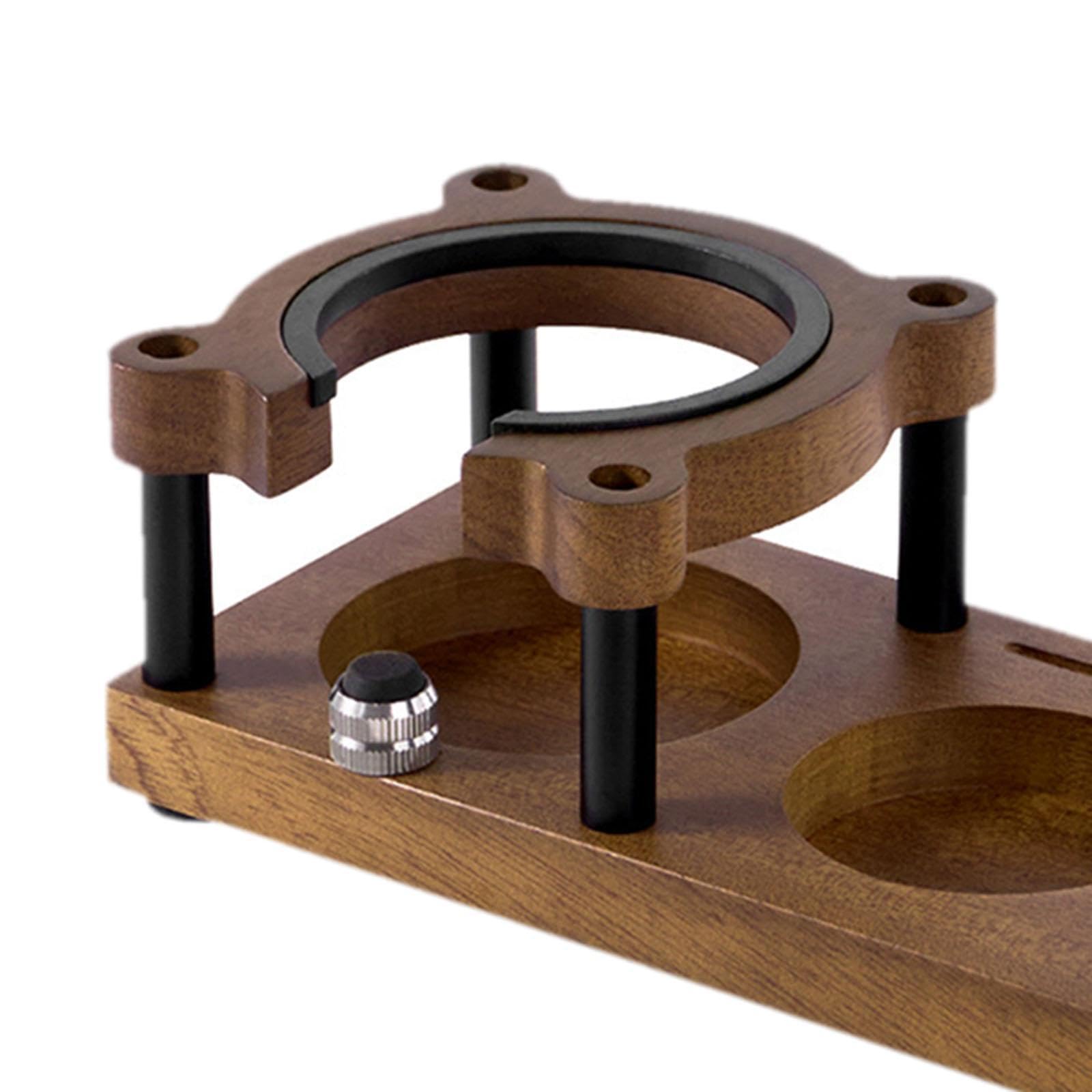 Estación de prensado de café, organizador de café, base de Para madera duradera para prensado de, barra de cocina, soporte ajustable para, Color de registro, rectángulo