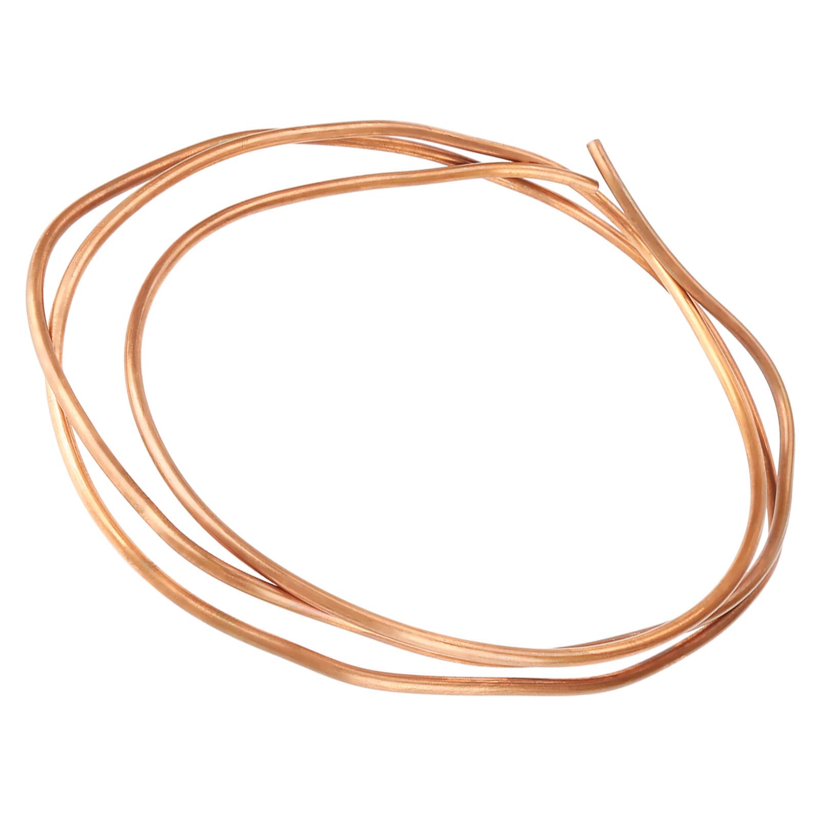 Tube rond en cuivre, tube en cuivre souple, 2 m T2 en cuivre souple, diamètre intérieur : 4 mm, diamètre extérieur : 5 mm, épaisseur : 0,5 mm, pour le refroidissement