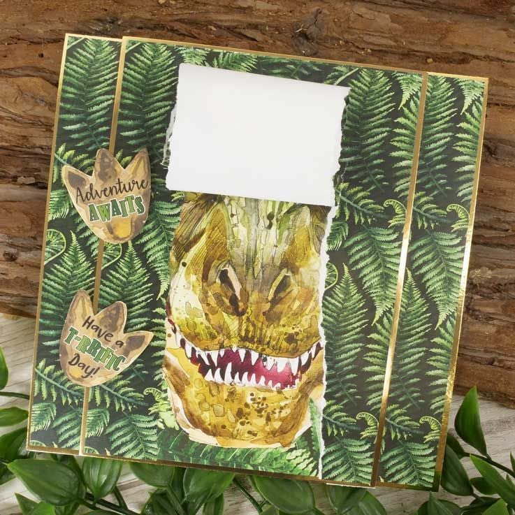 Hunkydory Crafts The A6 Little Book of Dinosaurs, brown - Image 4
