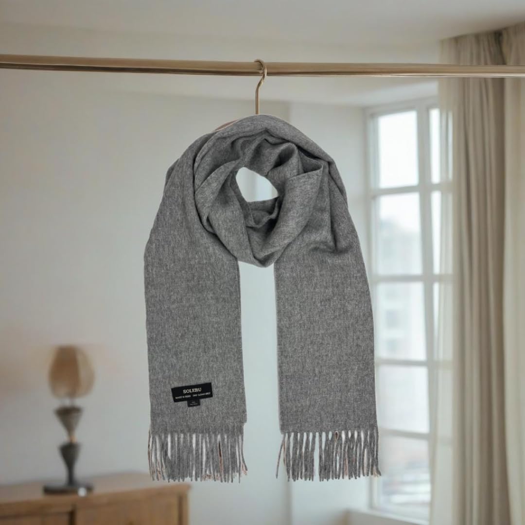 100% Baby Alpaca Wool Scarf for Men & Women - Imported from Peru - Image 3