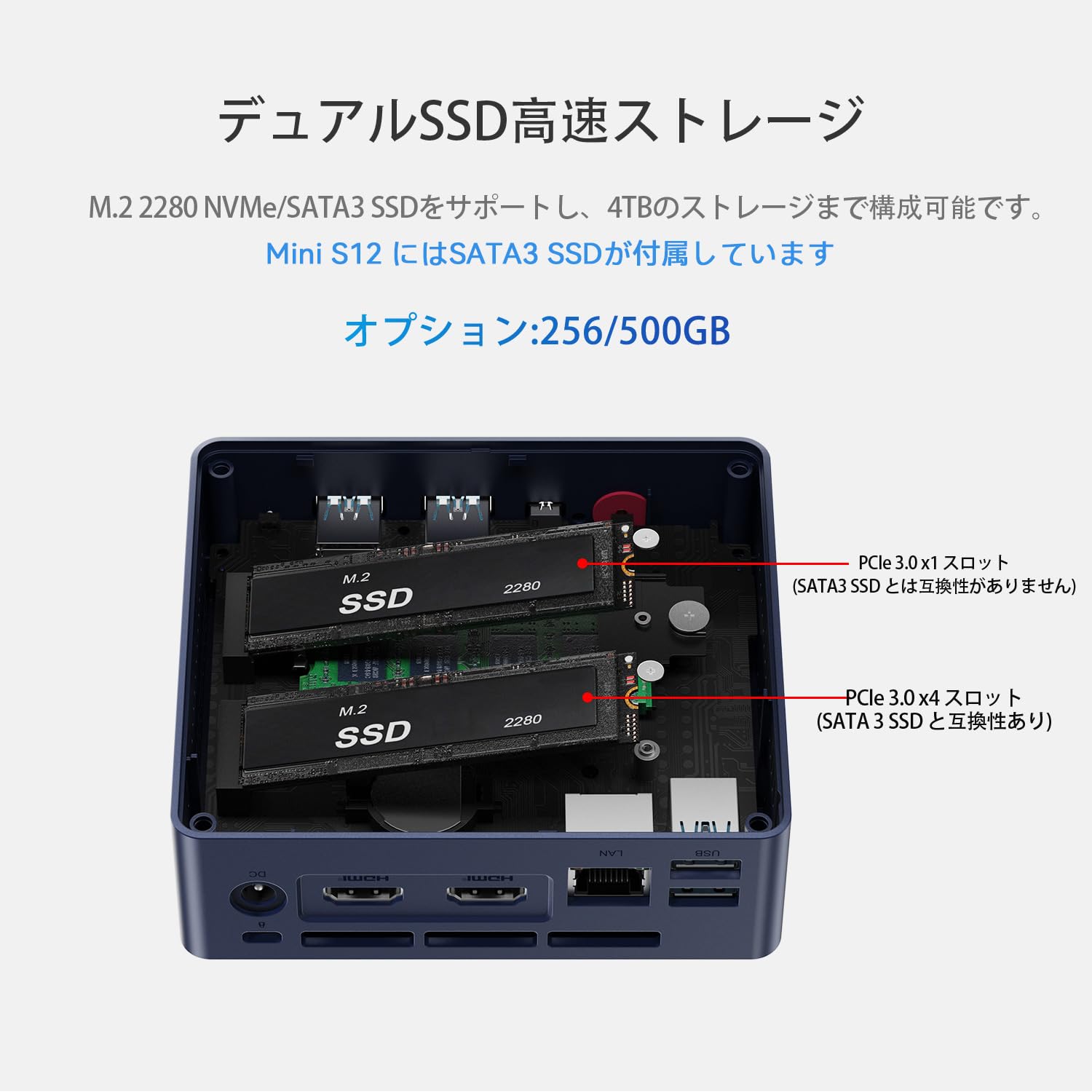 Amazon.co.jp: ミニpc、Beelink MINI S12ミニ PC、Intel Alder Lake