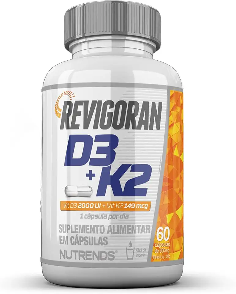 Nutrends Revigoran Vitamina D3 2000Ui + K2 229% Idr 60 Cápsulas