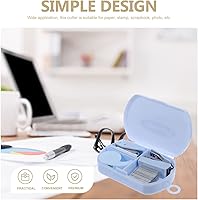 Vista 2 de STOBOK 1 juego de herramientas de mano, mini dispensador de cinta, grapas de oficina, perforador, grapadora de documentos, grapadora pequeña