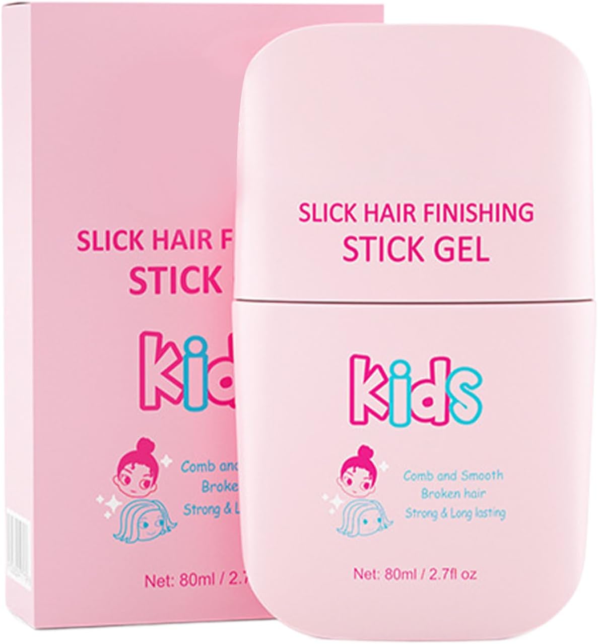 Styling Hair Gel for Kids, Hair Gel for Kids with , Hair Washing Pen for Children, Quick Fix for Unruly Hair Tips, Frizz Control, Hair Finishing Stick for Children, Soft