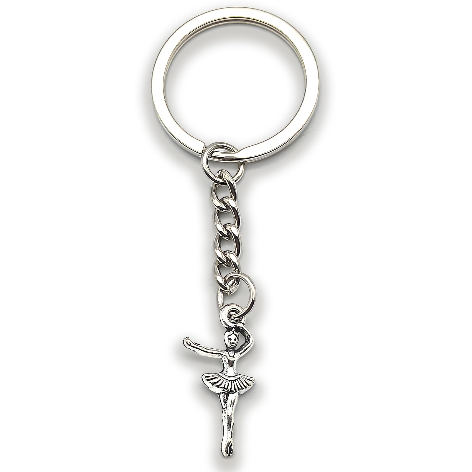 Zynara Tänzerin Schlüsselanhänger, Ballett Schlüsselanhänger mit Ballerina Figur, Geschenk für Ballettliebhaber